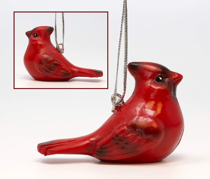 بانبيري ديزاينز بانبيري تصاميم الزخارف الكاردينال عيد الميلاد - مجموعة من 8 الكرادلة المعلقة - أربعة أنماط متنوعة - 3 "" طويلة - زينة عيد الميلاد - Image 5