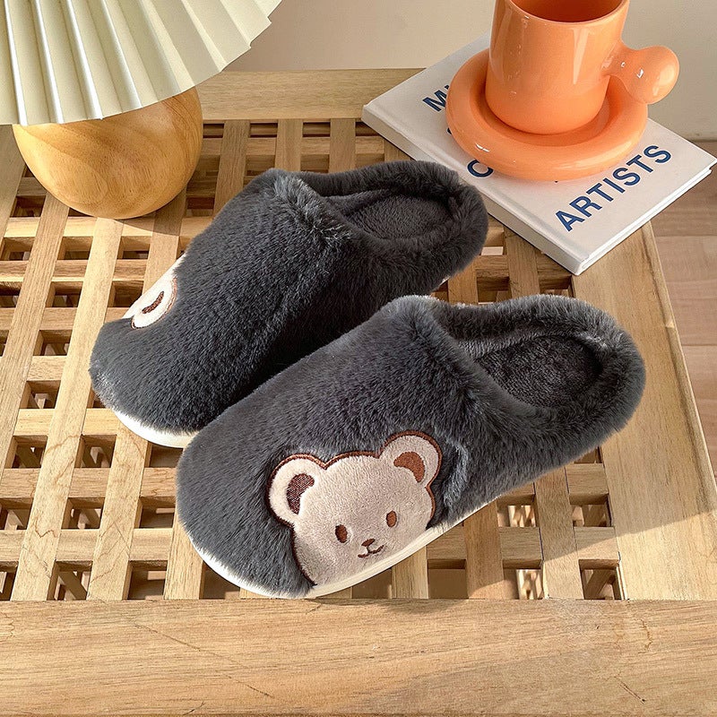 Cixi cotton slippers spring, autumn and winter women's indoor non-slip warm confinement shoes for home thick-soled home couple Men  - Image 5