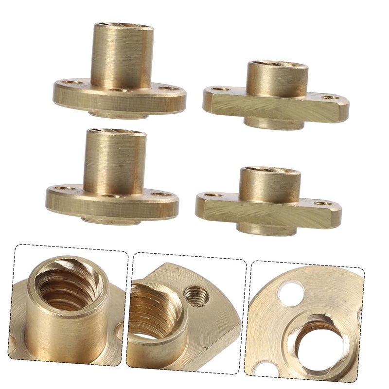 Unomor Brass Trapezoidal Screw Nuts 12pcs For Printers Easy Installation Accessory 2 Pack - Image 4