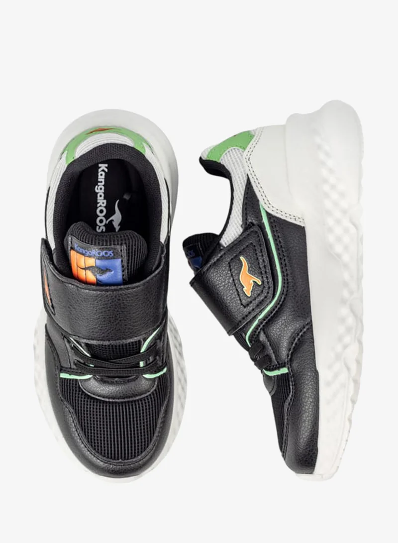 kangaROOS Boys Colourblock Sports Shoes With Hook And Loop Closure
