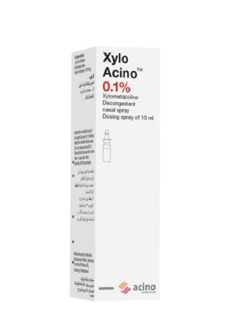 XYLOACINO - Xylo Acino 0.1% Nasal Spray 10Ml - Image 1