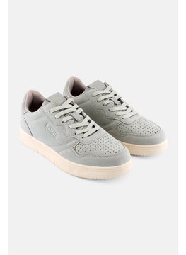 Men Lace Up Outdoor Shoes, Light Grey
