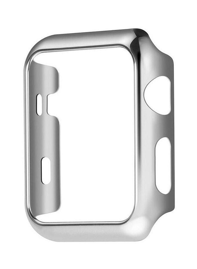 NIBEMINENT Plastic Hard Protective Case Cover For Smart Watch Series 3 Silver