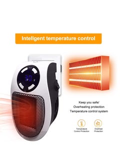 SYOSI In Heater for Indoor Use Fast Heating Wall Space Heater Low Wattage Heater with Thermostat Led Display for Home Office Bathroom Indoor Use  - Image 3