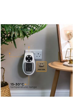 SYOSI In Heater for Indoor Use Fast Heating Wall Space Heater Low Wattage Heater with Thermostat Led Display for Home Office Bathroom Indoor Use  - Image 2