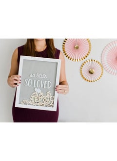 pearhead Elephant Token Frame Little Wishes Signature Guestbook Alternative Pregnancy Keepsake For Soon To Be Moms Baby Shower Decor Gray And White  - Image 5
