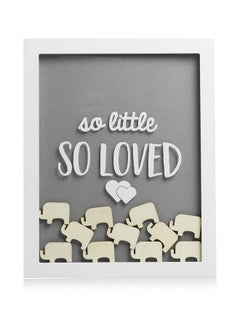 pearhead Elephant Token Frame Little Wishes Signature Guestbook Alternative Pregnancy Keepsake For Soon To Be Moms Baby Shower Decor Gray And White  - Image 2