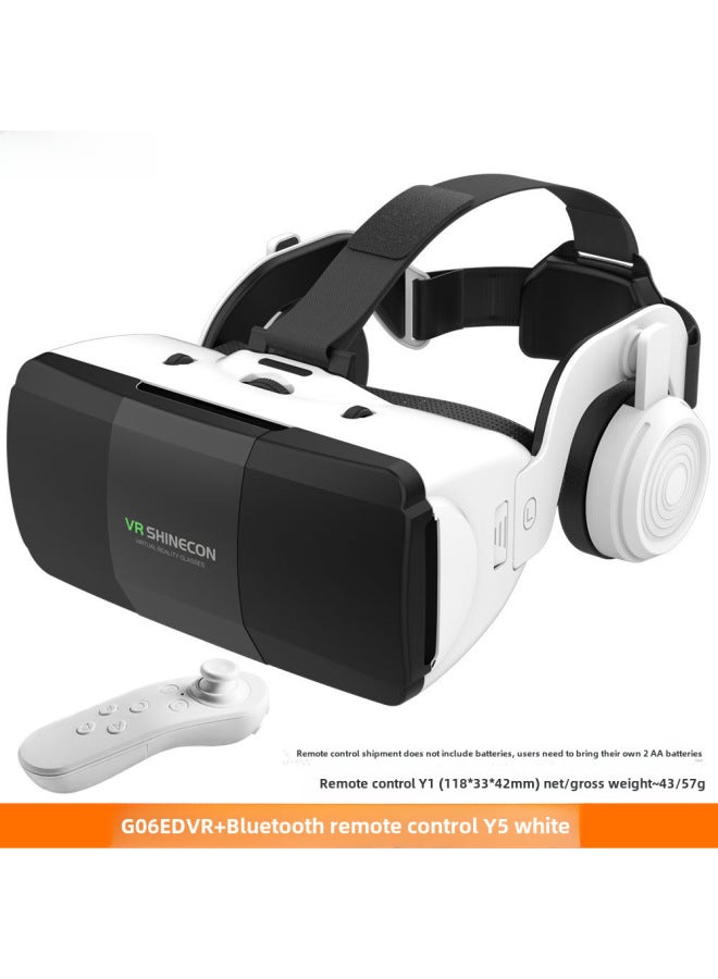 VR Shinecon G06ED Virtual Reality Gaming Helmet Selected Magic Mirror 3D Game Headset For Children Adults Fashion Business Mass-Color:G06ED Y5 WHITE - Image 1