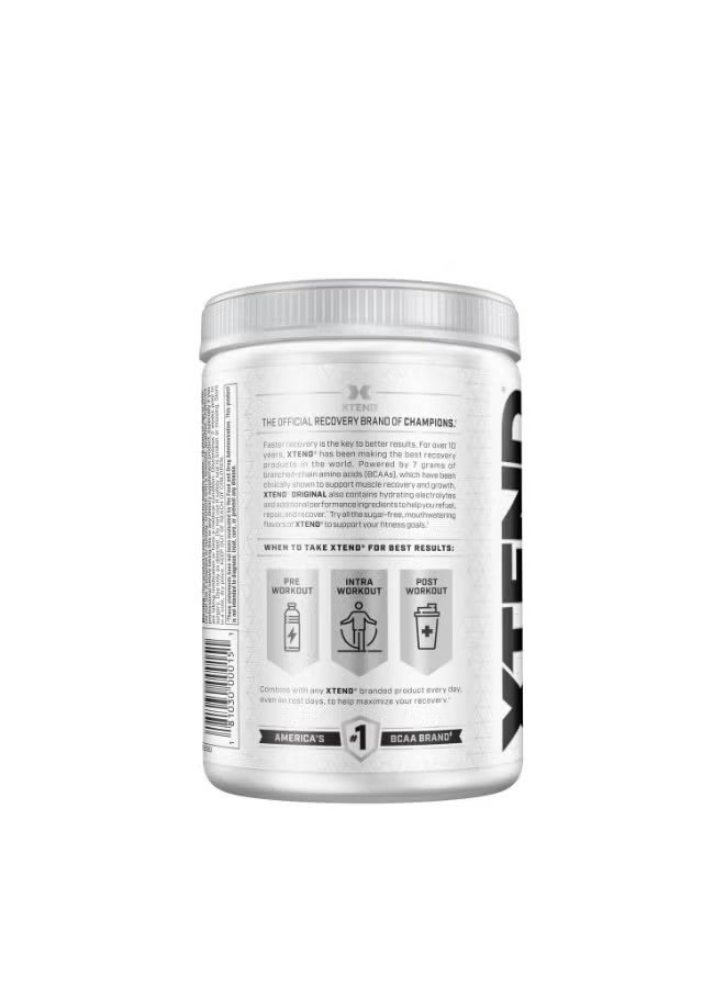 Xtend BCAA Blue Raspberry Ice | 7g Amino Acids + Electrolytes | Sugar-Free Recovery Powder | 30 Servings - Image 2