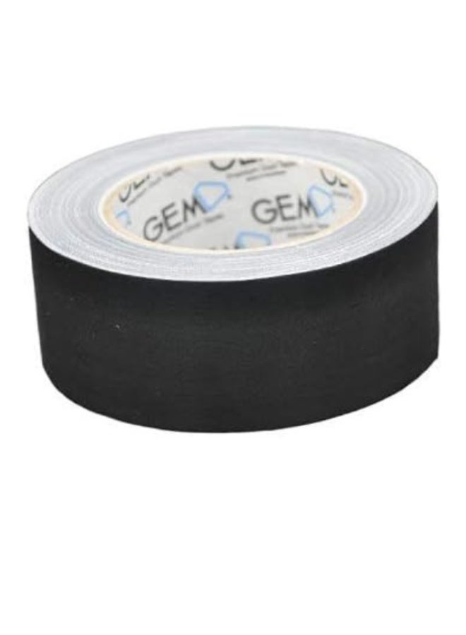 Gem Premium Duct Tape 50mm x 25m Strong Adhesive Black - Image 1