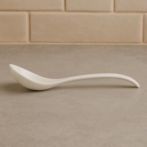 Vemlons Serving Spoon Ceramic Serving Spoon Set of 2 Long Handled Spoon, Ceramic Tableware Set of 2 Piece - Image 2