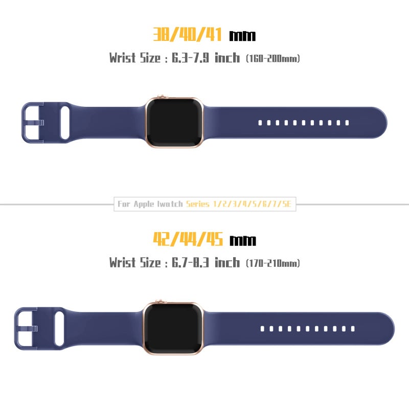CHOiCE For Watch Series 8 45mm Pin Buckle Silicone Watch Band(Violet Gray) - Image 2