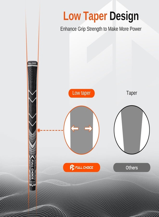 Full Choice Rubber Golf Club Grips - Advanced Texture Control and High Feedback, Traction, & Non-Slip Design for All-Weather Firm Control, Superior Comfort & Responsiveness Grip Set, Options of 5 Colors(13 Grips - Image 4