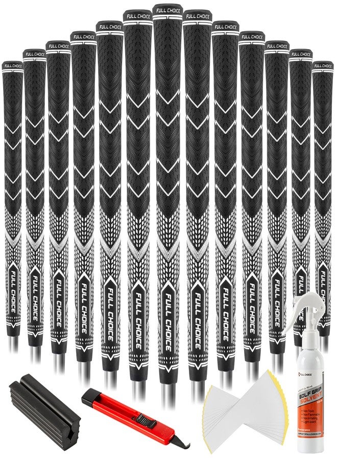 Full Choice Rubber Golf Club Grips - Advanced Texture Control and High Feedback, Traction, & Non-Slip Design for All-Weather Firm Control, Superior Comfort & Responsiveness Grip Set, Options of 5 Colors(13 Grips - Image 1