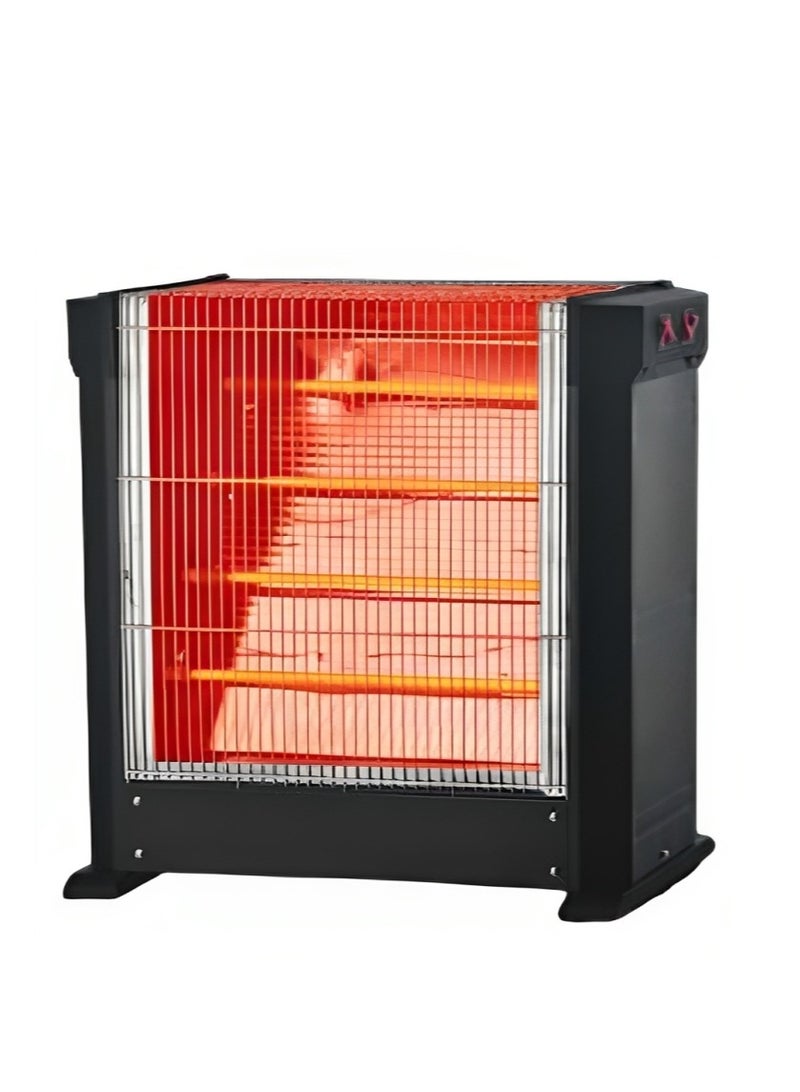 Home Master Powerful Home Electric Heater with 4 Heating Tubes – High-Performance Fast and Efficient Heat Distribution for Warming Rooms in Winter – Safe and Easy-to-Move Design with Stable Base – 2400W Model HM-799 - Image 2