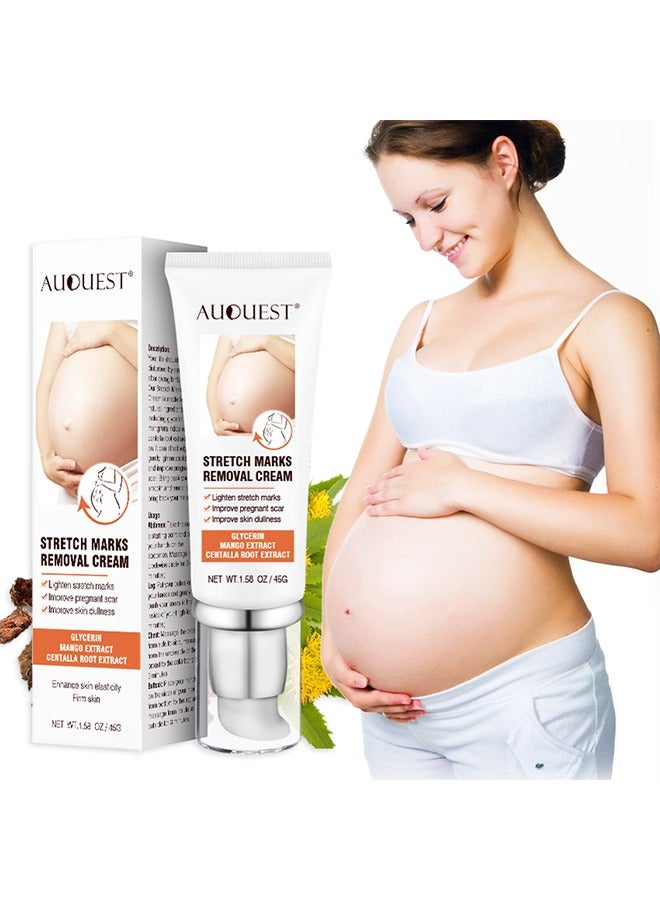 AuQuest Stretch Marks Removal Cream, Scar Removal Cream, Natural Plant Nutritional Glycerin Extract Formula, Stretch Mark Prevention, Old Scar Body Moisturizer - Image 1