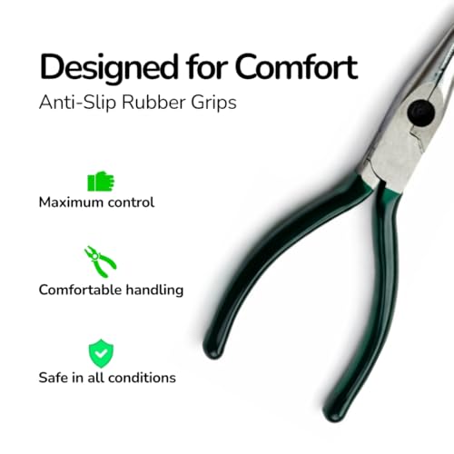 LOOPITO 5-in-1 Hand Tool Kit – Combination Plier, Wire Stripper, Nose Plier, Line Tester & 2-in-1 Screwdriver Set for Electricians & Home Use (Multicolor) - Image 5