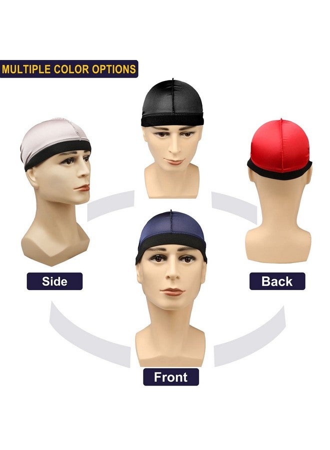 Selalu Elalu 4Pcs Wave Cap Silk Stocking Wave Caps For 360 Waves Good Compression Over Silky Durag For Men Large Size Stain Caps Suitable For Adult Wave  - Image 5