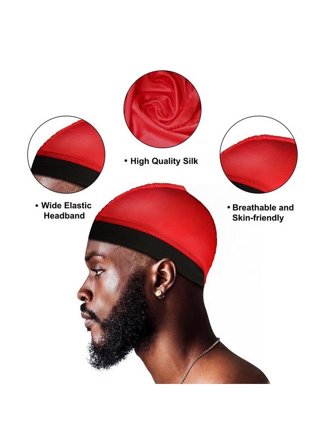 Selalu Elalu 4Pcs Wave Cap Silk Stocking Wave Caps For 360 Waves Good Compression Over Silky Durag For Men Large Size Stain Caps Suitable For Adult Wave  - Image 3