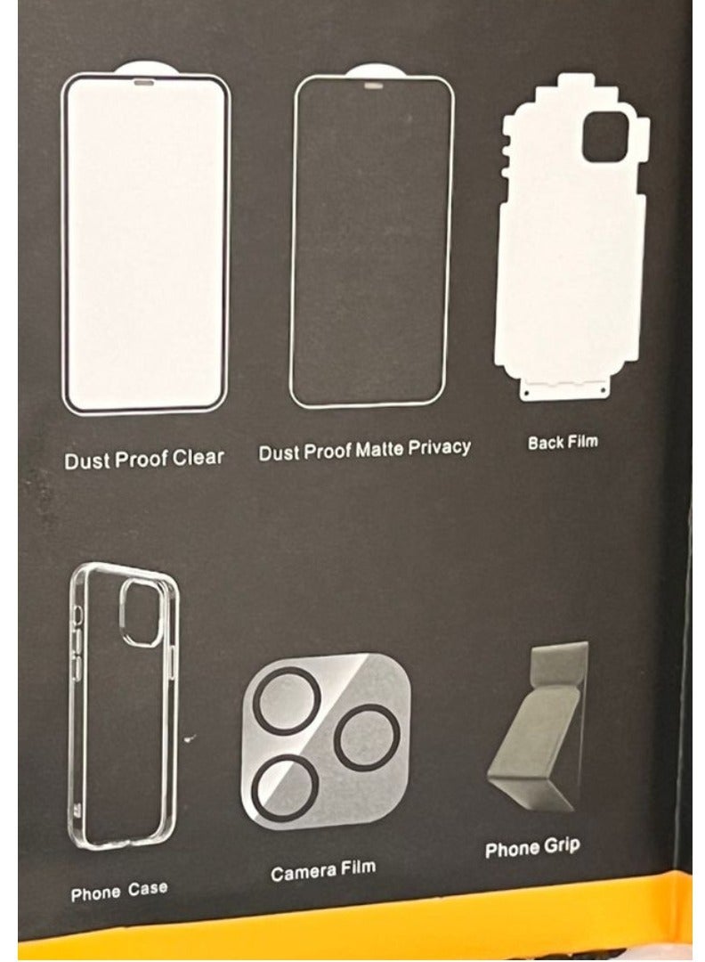 Riva iPhone 15 Pro protection package 8 in 1, - Image 4