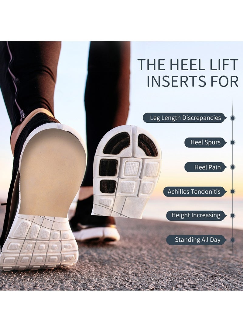 سوميفون نعل داخلي غير مرئي قابل للتعديل لزيادة الارتفاع للجنسين (4 وسائد من الجلد السويدي + 12 وسادة جل) - Image 5