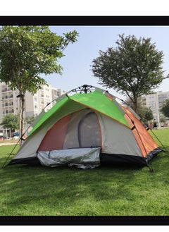Yuwell Camping Tent With Instant Setup 3 Person Waterproof Tent with WeatherTech Technology Double-Thick Fabric And Carry Bag, Sets Up In Few Minutes Automatic Tent For Outdoor 200X150X110CM Multicolor  - Image 2