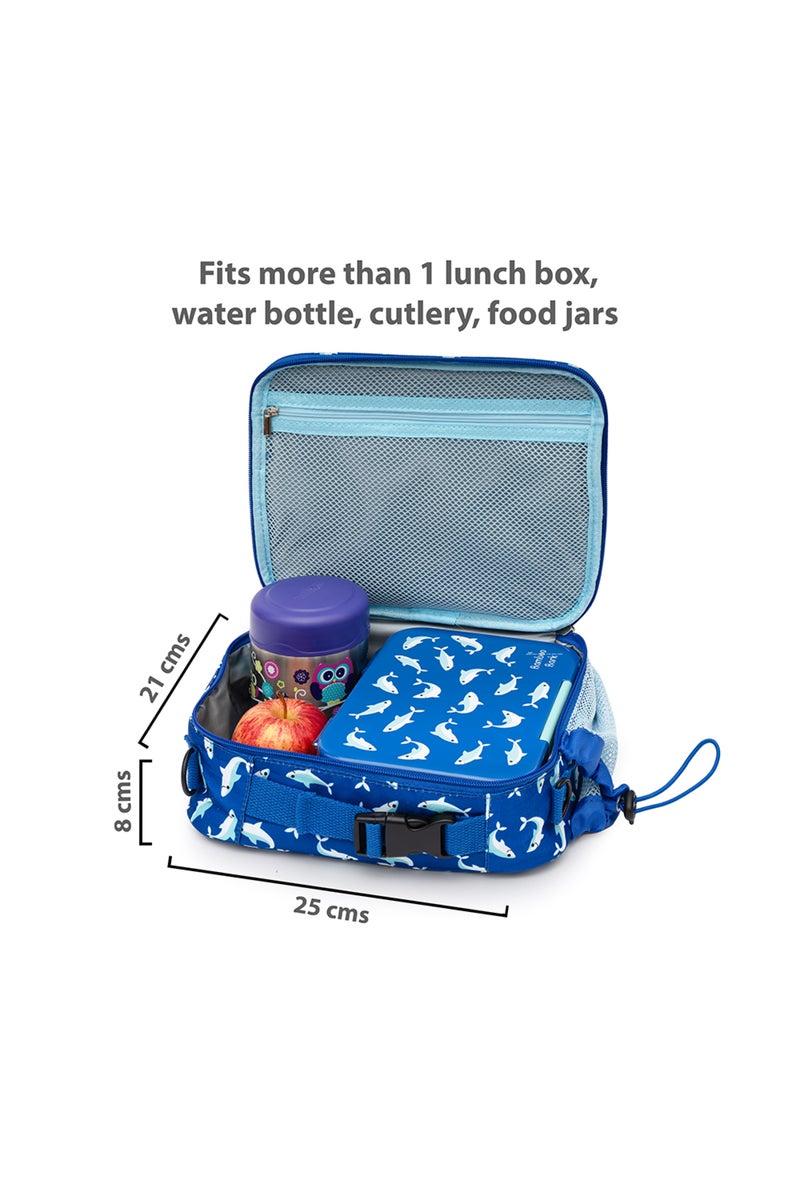 Bamboo Bark kids childrens insulated lunch bag for school, picnic, nursery, toddler, 3 ways to hold - Image 4