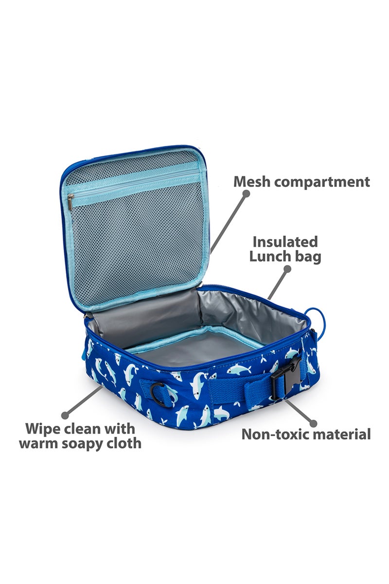 Bamboo Bark kids childrens insulated lunch bag for school, picnic, nursery, toddler, 3 ways to hold - Image 3