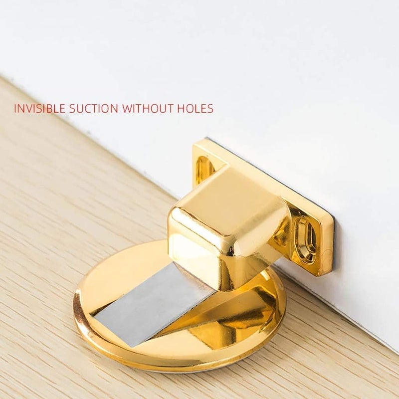 Nityasiddh Magnetic Door Stopper Floor Door Stopper Magnetic Heavy Duty Door Holder to Keep Doors Open with 3M Self Adhesive and Hidden Screw Mount - Image 3
