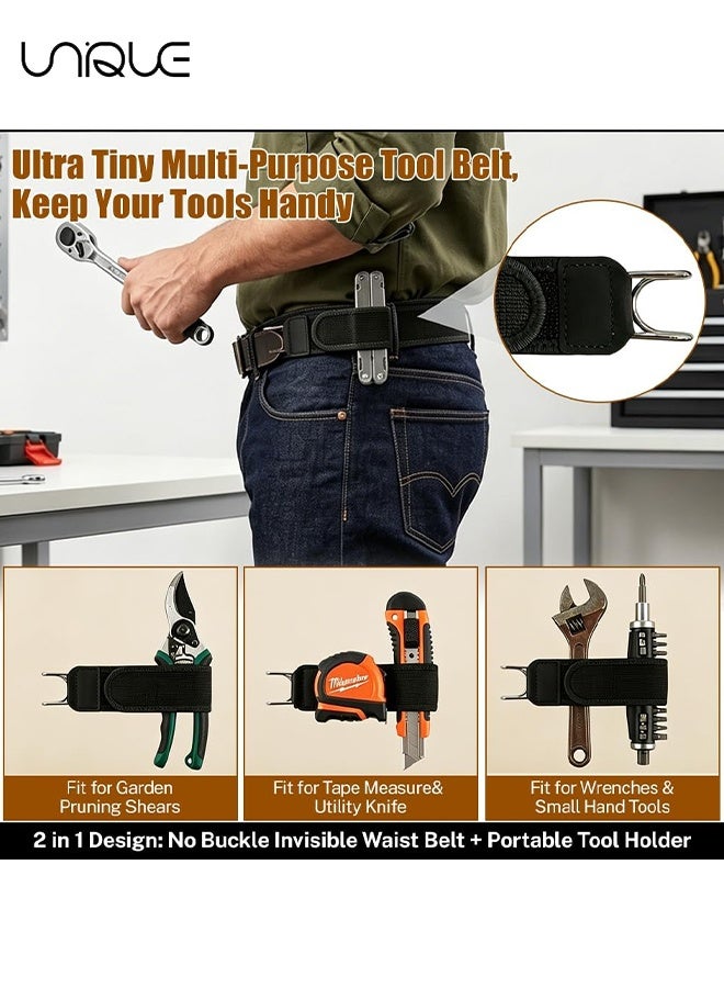 Unique 3 Pcs No Buckle Belts for Men Women, Adjustable Stretch Velcro Waist Belt, Unisex Side Fastening for Jeans, Trousers, Work, Casual & Outdoor Use - Image 5