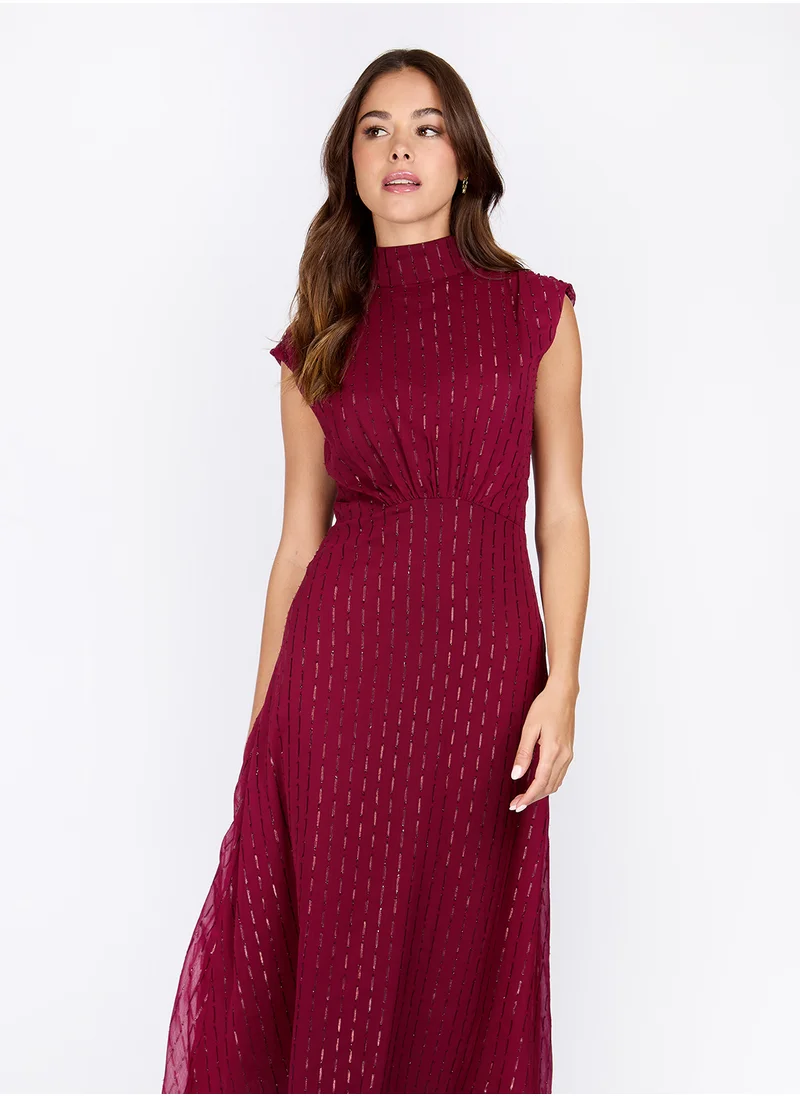 Little Mistress Chiffon Bow Detailed Dress