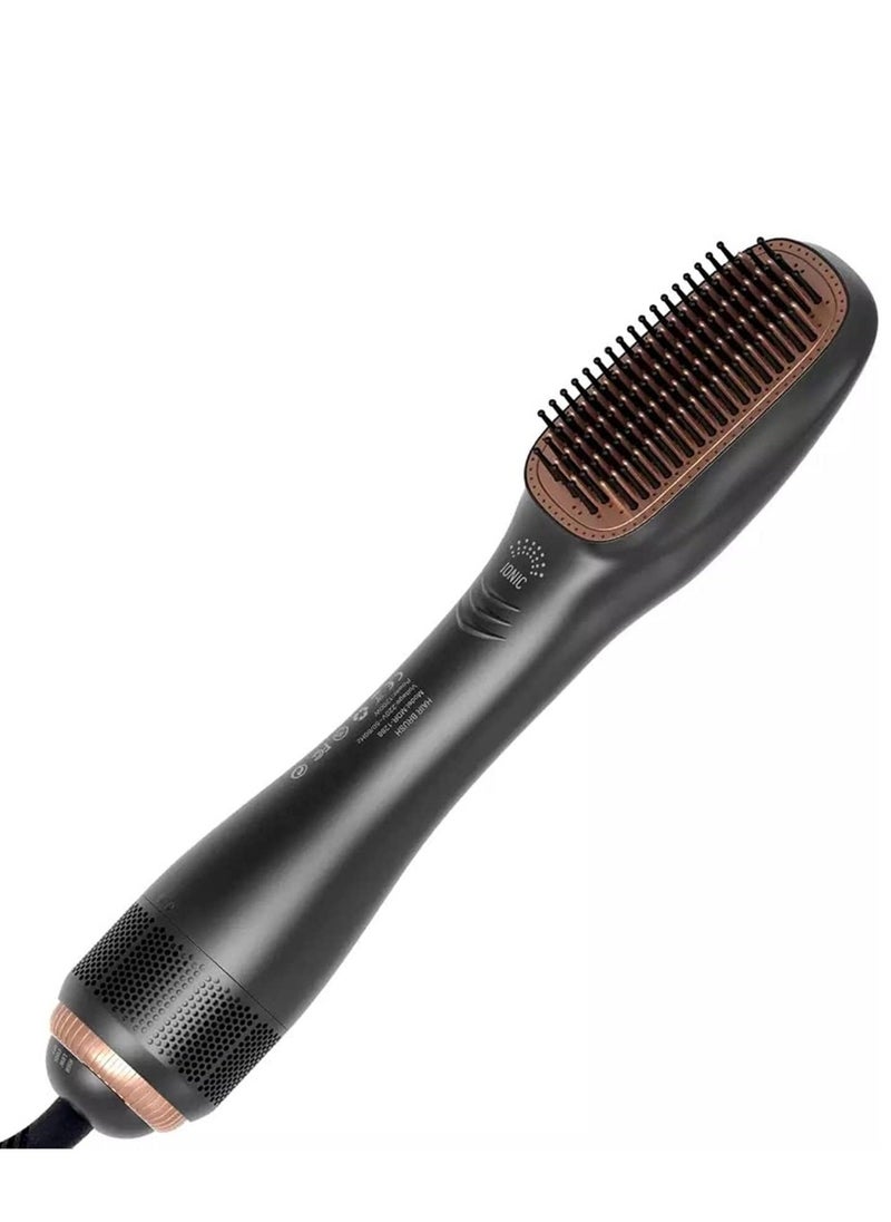 Denx - 1200 Watt Hair Dryer Brush Ceramic Dryer And Styler 2 In 1 Professional - Image 1