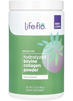 Life-flo Grass Fed Hydrolyzed Bovine Collagen Powder, Unflavored, 12.7 oz (360 g) 