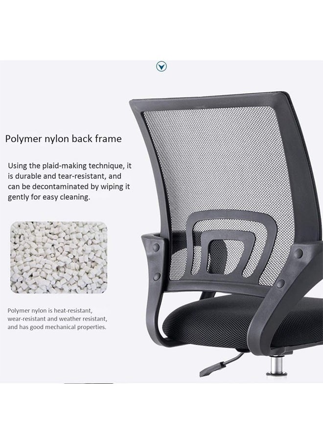 JCB CHIC - Mesh Chair, Ergonomic Height Adjustable Swivel Desk Chair with Lumbar Support Backrest for Computer Workstation Home Office - Image 1