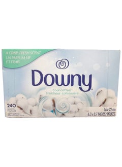Downy Downy Fabric Softener, Cool Cotton, 240 Sheets  - Image 2