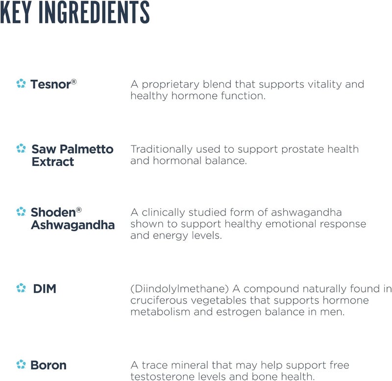 revive مكمل Revive MD DIM للرجال دعم توازن الهرمونات صحة البروستاتا مستويات التستوستيرون الصحية توازن الاستروجين مع أشواغاندا والشاي الأخضر 60 كبسولة نباتية - Image 3
