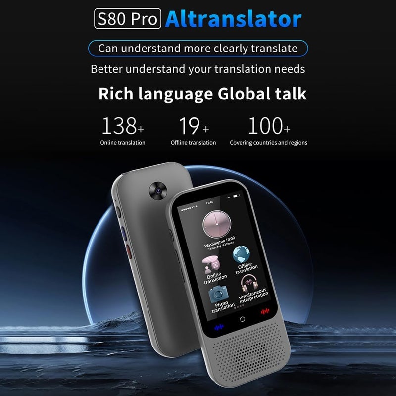 Eacam Portable Language Translator Device with 138 Languages and Offline Translation - Image 2