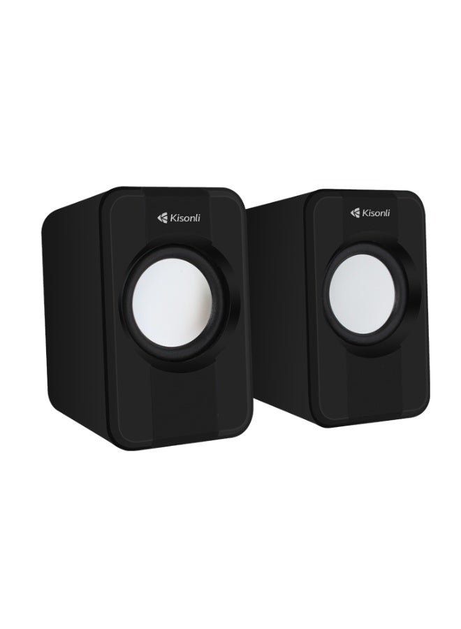 Kisonli S-444 audio speakers professional powered speakers pc small speaker volume control - Image 2