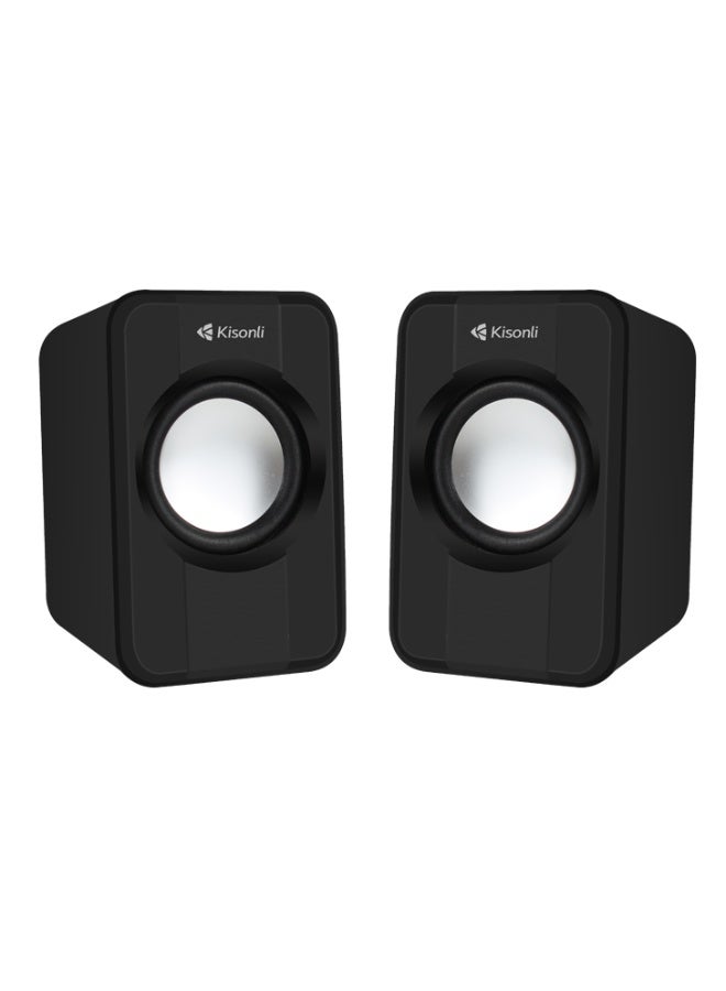 Kisonli S-444 audio speakers professional powered speakers pc small speaker volume control - Image 3