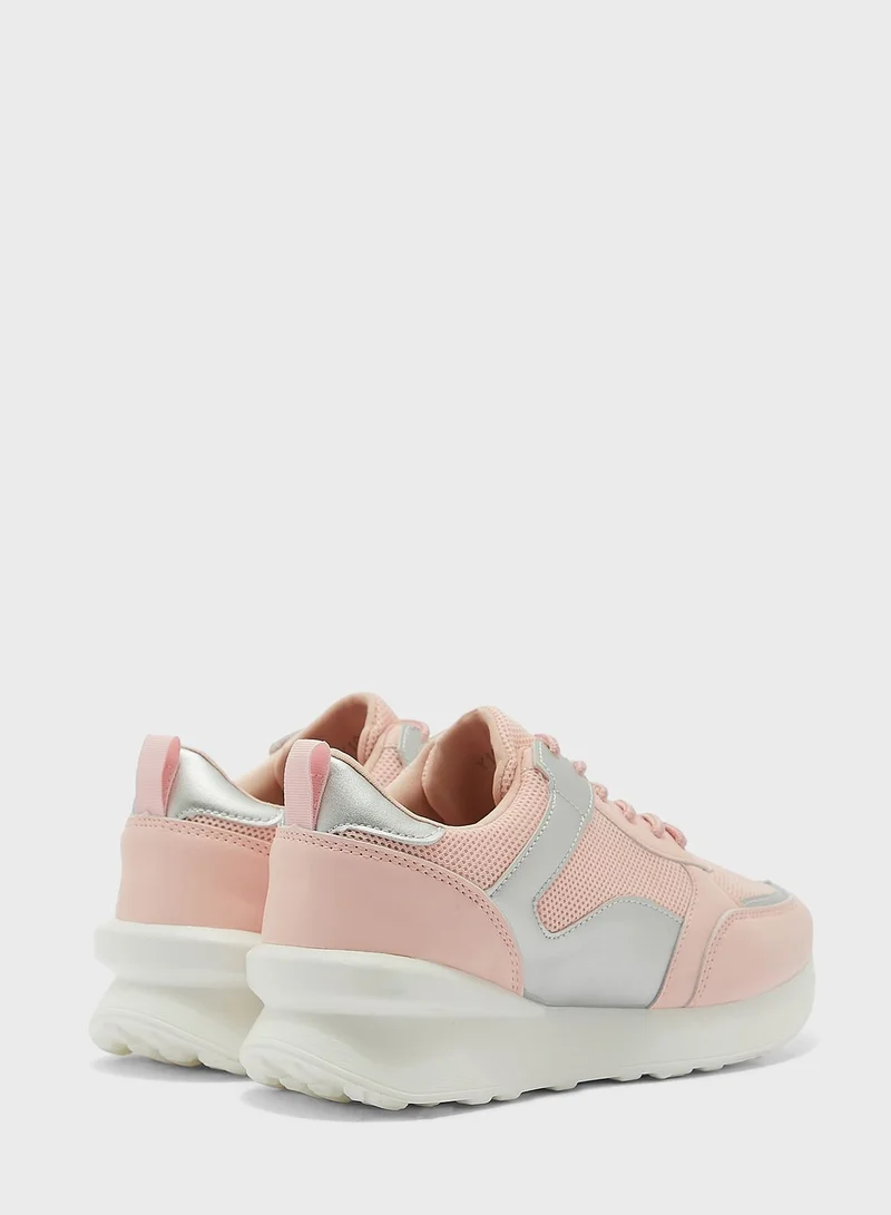 Ginger Metallic Patch Sneaker