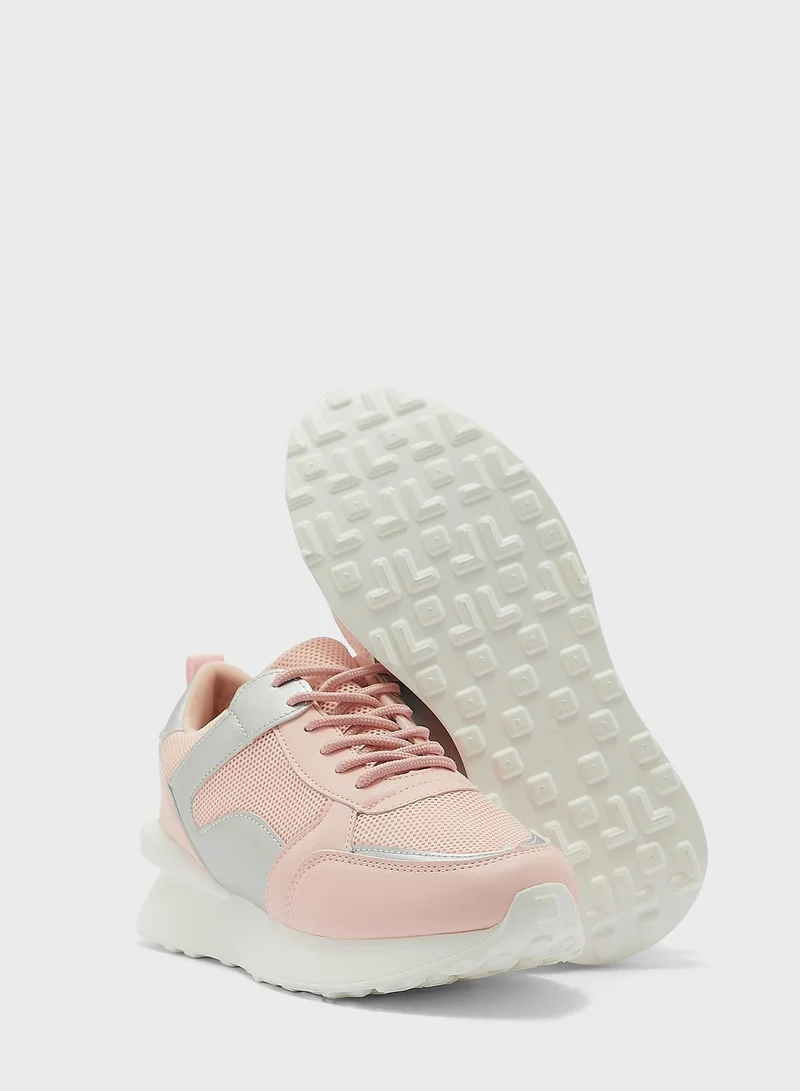Ginger Metallic Patch Sneaker