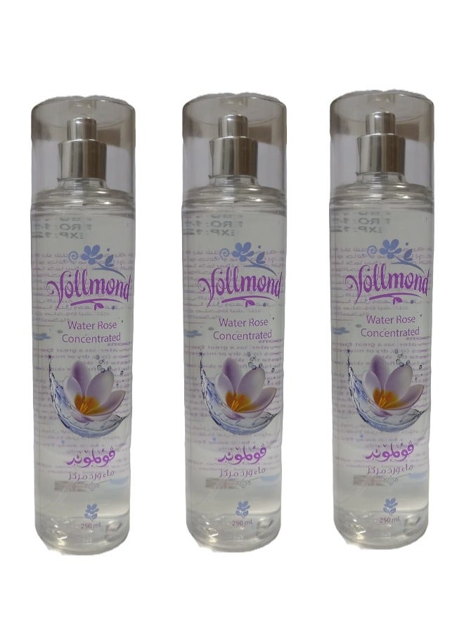 3قطع  فولموند ماء ورد مركز 250 مل - Image 1