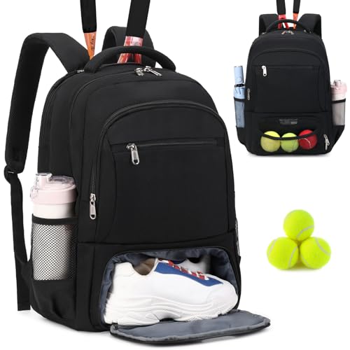 ACESAK Tennis Backpack Tennis Bag for Women Men - Tennis Bag Holds 2 Rackets, Badminton Squash, Pickleball Paddles Balls - Image 1
