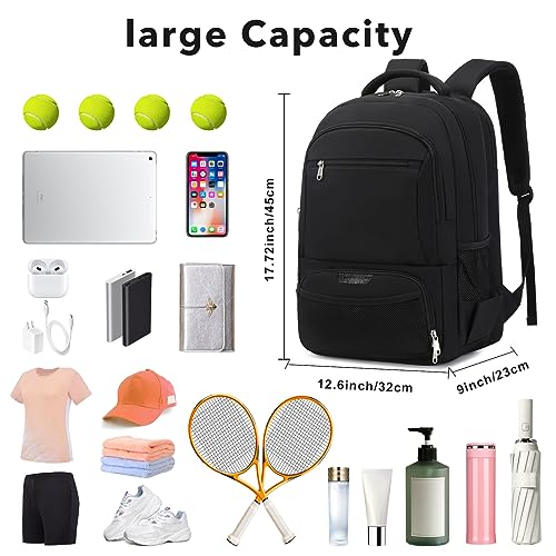 ACESAK Tennis Backpack Tennis Bag for Women Men - Tennis Bag Holds 2 Rackets, Badminton Squash, Pickleball Paddles Balls - Image 2