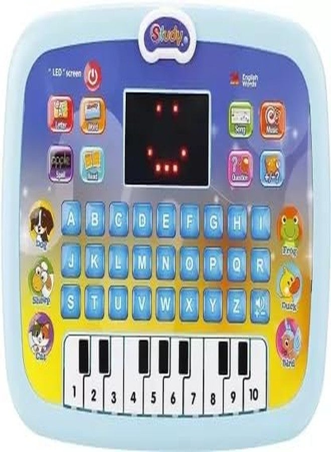 HDA GROUP Writing Instument HDA Educational Toy Learning Tablet Toddler Computer Toy with LED Screen Display for Boys and Girls Kids 3+ Years | Ideal for Birthday Gift, Skill Development (Multicolor) - Image 1