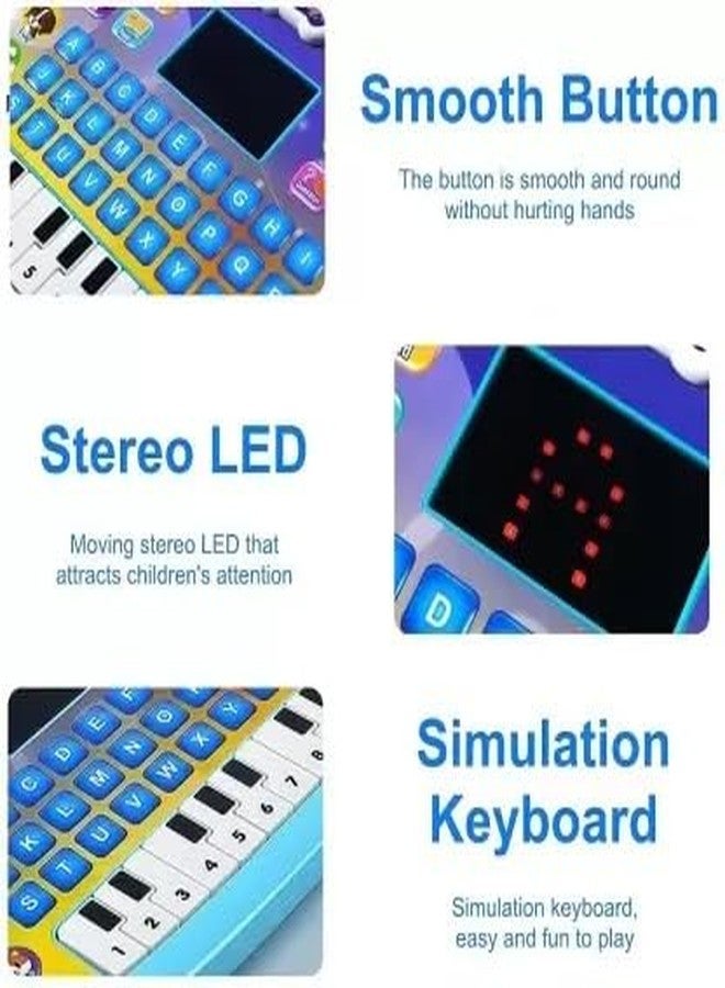 HDA GROUP Writing Instument HDA Educational Toy Learning Tablet Toddler Computer Toy with LED Screen Display for Boys and Girls Kids 3+ Years | Ideal for Birthday Gift, Skill Development (Multicolor) - Image 2