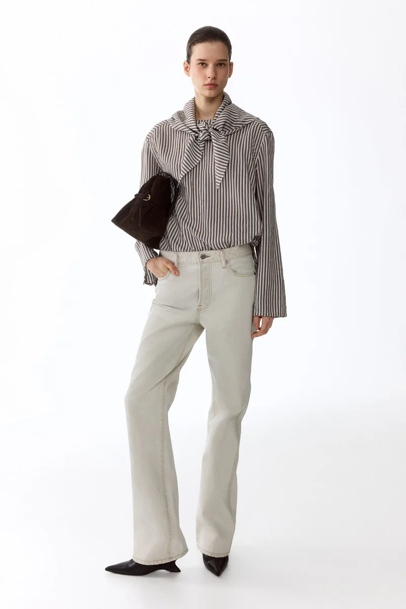 H&M Oversized blouse with scarf