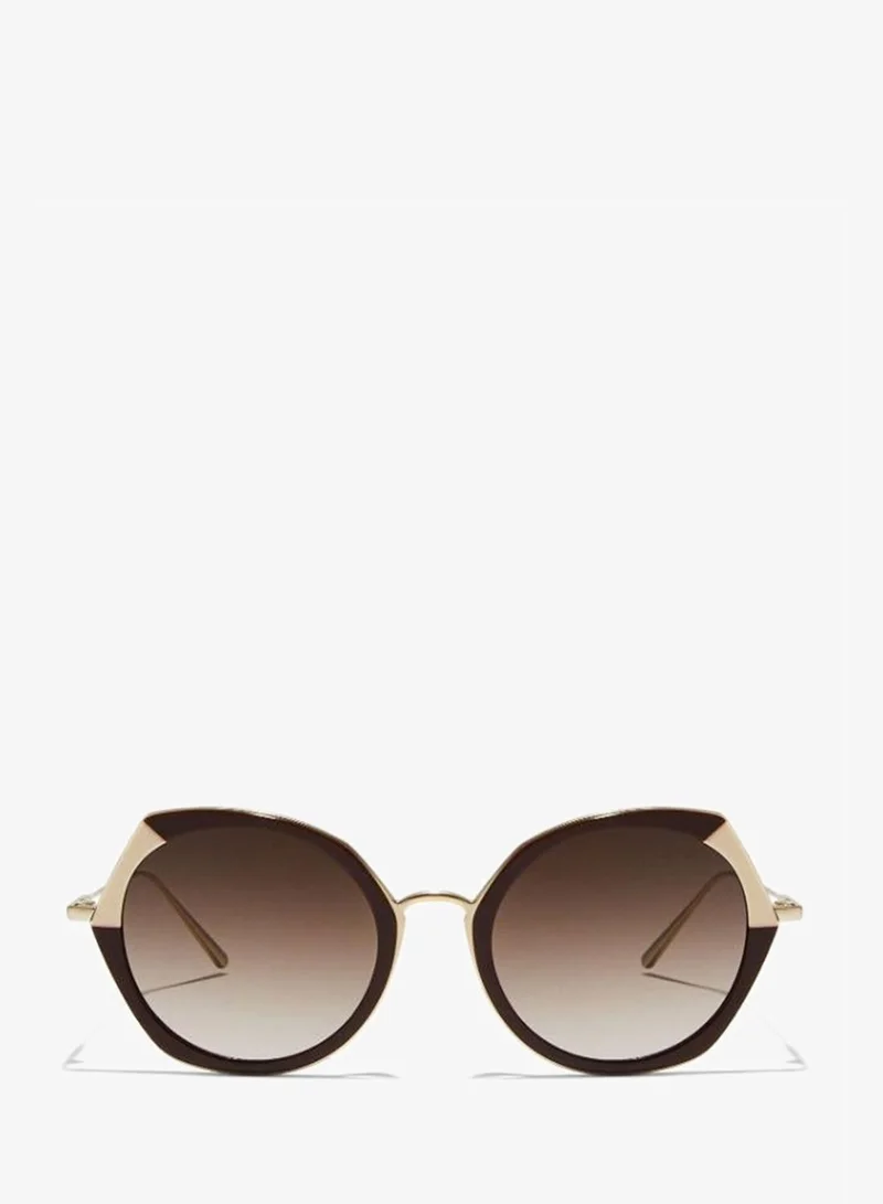30sundays MARAIS - La French Collection Women Brown Sunglasses - Frame Material: Metal + Acetate - Lens Color: Brown- Frame Color: Burgundy - Full Rim