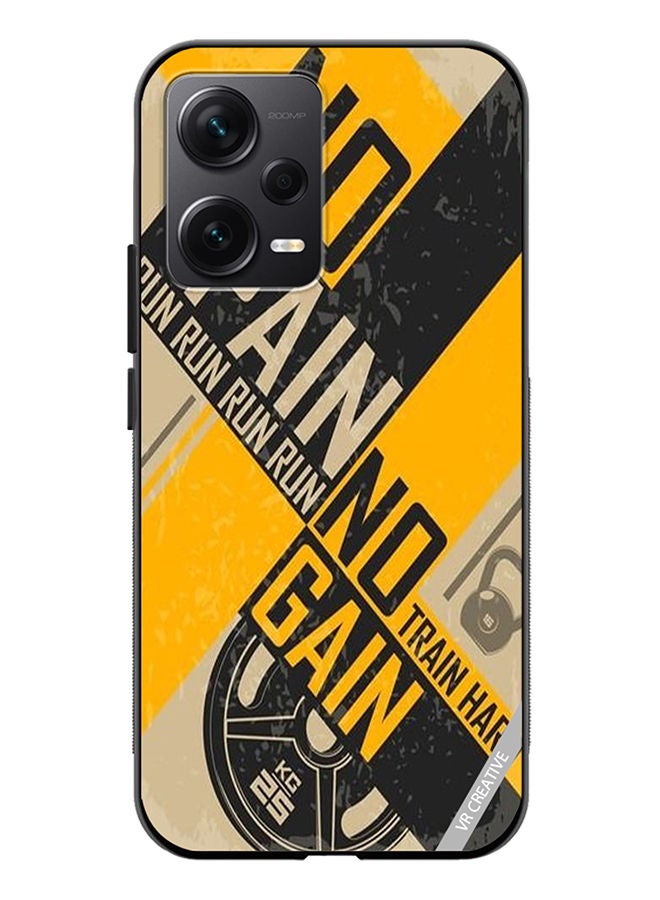 VR CREATIVE Protective Case Cover For Xiaomi Redmi Note 12 Discovery No Pain No Gain Design Multicolour - Image 1