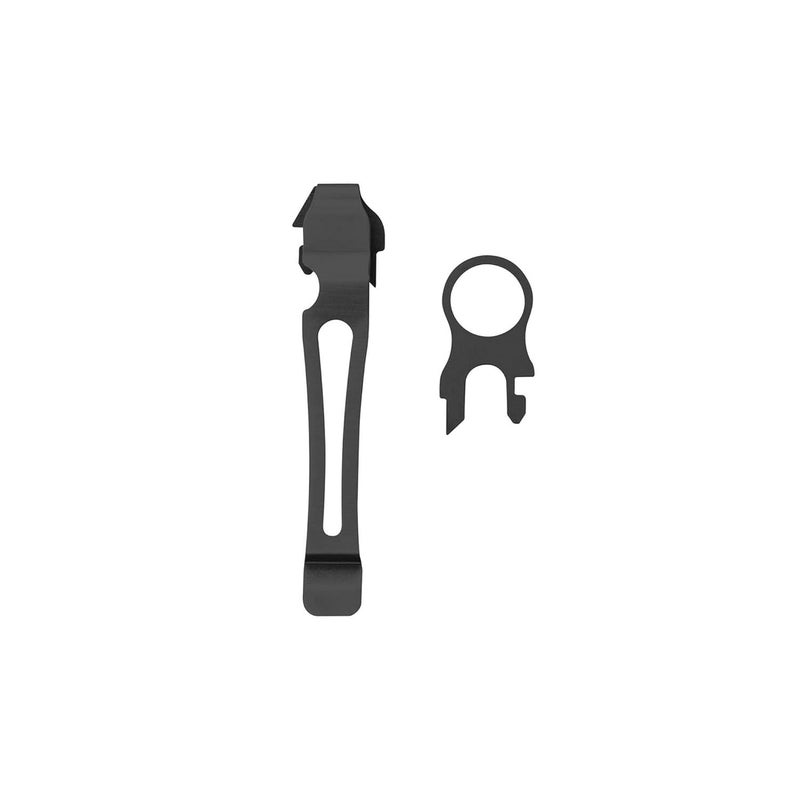 LEATHERMAN Leatherman Pocket Clip and Lanyard Ring Stainless Steel Accessory 25 Years Warranty Accessory Black LT28B 